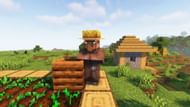 A farmer next to its composter (Image via Mojang)